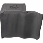 TRAEGER Traeger BAC759 Full Length Grill Cover, 23 in W, 55 in D, 46 in H, Polyester, Gray OUTDOOR LIVING & POWER EQUIPMENT TRAEGER