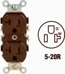 LEVITON MFG CO BRN DUPLEX OUTLET
