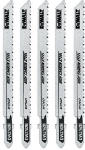 DEWALT DEWALT DW3762H Jig Saw Blade, 1/4 in W, 10 TPI, 4 in L TOOLS DEWALT