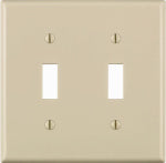 LEVITON MFG CO LT ALM 2-TGL WALLPLATE ELECTRICAL LEVITON MFG CO