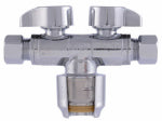 SHARKBITE SharkBite Max URDS123838 Ball Valve, 1/2 x 3/8 x 3/8 in Connection, Push-to-Connect x Compression x Compression PLUMBING, HEATING & VENTILATION SHARKBITE