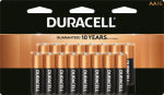 DURACELL Duracell COPPERTOP MN1500 Series MN1500B16 Battery, 1.5 V Battery, AA Battery, Alkaline, Manganese Dioxide, 16/PK ELECTRICAL DURACELL