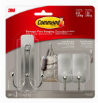 3M COMPANY Brushed Nickel Hooks, 1 Large & 2 Small Hooks/1 Large & 2 Small Strips HARDWARE & FARM SUPPLIES 3M COMPANY