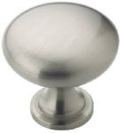 AMEROCK Amerock BP53005G10 Cabinet Knob, 1-1/8 in Projection, Zinc, Satin Nickel HARDWARE & FARM SUPPLIES AMEROCK