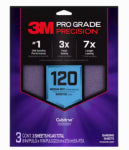 3M COMPANY Sandblaster Sandpaper, 3-2/3 In. x 9 In., 120 Grit, 6-Pk