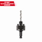 MILWAUKEE ELECTRIC TOOL CORP Quick Change Arbor, Large Thread, 7/16 In. Shank TOOLS MILWAUKEE ELECTRIC TOOL CORP