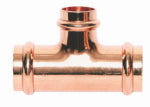 NIBCO INC Copper Pipe Tee, 3/4 x 3/4 x 1/2 In. Press