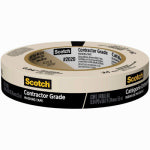 SCOTCH Scotch 2020-24U-F Masking Tape, 55 m L, 24 mm W, Tan PAINT SCOTCH   