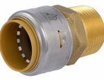 SHARKBITE/CASH ACME 1 x 1 In. MIP Push-Fit Straight Pipe Connector, Lead Free