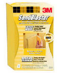 3M 3M SandBlaster 9564 Sanding Sponge, 4-1/2 in L, 2-1/2 in W, 180 Grit, Fine, Aluminum Oxide Abrasive PAINT 3M