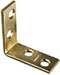 ASSA ABLOY AMERICAS RESIDENTIALI NC 4-Pk., 1-1/2 In. Brass Corner Iron HARDWARE & FARM SUPPLIES ASSA ABLOY AMERICAS RESIDENTIALI NC