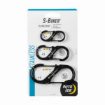 NITE IZE INC S-Biner SlideLock Key Rings, Black Stainless Steel, 3-Pk.