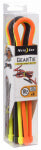 NITE IZE Gear Tie GTPP18-A1-R8 Twist-Tie, 6.2 mm Dia, 18 in L, Rubber, Black/Light Orange/Neon Yellow ELECTRICAL NITE IZE