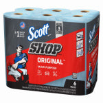 KIMBERLY-CLARK CORP Shop Towels, Blue, 6-Pk.