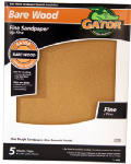 GATOR Gator 4464 Sanding Sheet, 11 in L, 9 in W, Fine, 150 Grit, Garnet Abrasive, Paper Backing PAINT GATOR