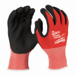 MILWAUKEE Milwaukee 48-22-8902 Work Gloves, Unisex, L, 7.53 to 7.73 in L, Nitrile, Red CLOTHING, FOOTWEAR & SAFETY GEAR MILWAUKEE