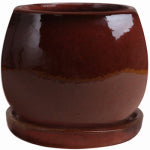 TRENDSPOT INC 4 In. Studio Planter, Ceramic, Red LAWN & GARDEN TRENDSPOT INC