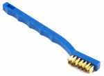 FORNEY Forney 70489 Scratch Brush, Brass Bristle, 0.006 in L Trim, Plastic Handle, Curved Handle, 7-1/4 in L Handle PAINT FORNEY