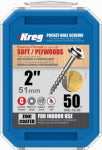 KREG TOOL COMPANY Pocket-Hole Screws, Square Head, Coarse, 2-In., 50-Pk. TOOLS KREG TOOL COMPANY