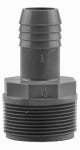 PLUMBEEZE 1-1/2" x 1-1/4" Insert Male Adaptor - Poly PLUMBING, HEATING & VENTILATION PLUMBEEZE