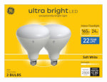 GE GE 93130764 LED Light Bulb, Ultra-Bright, BR40 Lamp, 165 W Equivalent, E26 Medium Lamp Base, Dimmable, Soft White ELECTRICAL GE