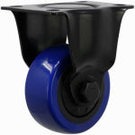 SHEPHERD HDWE. PROD., LLC. 3-Inch Blue Diamond TPU Wheel Rigid Plate Caster. 1 Pack.