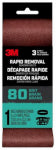 3M COMPANY Rapid Removal Power Sanding Belt, 36 Grit, 3 x 21 In.