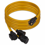 FIRMAN Firman Accessories Series 1101 Portable Power Cord, Male, Female, 10 ga Wire, 25 ft L, Plastic Sheath, Yellow Sheath ELECTRICAL FIRMAN