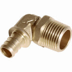 SHARKBITE/CASH ACME PEX Pipe Barb Adapter Elbow, 1/2 x 1/2 In. MNPT
