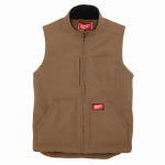 MILWAUKEE ELECTRIC TOOL CORP Gridiron Sherpa-Lined Vest, Brown, L CLOTHING, FOOTWEAR & SAFETY GEAR MILWAUKEE ELECTRIC TOOL CORP