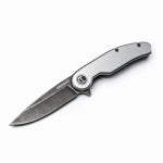 CRESCENT Crescent CPK325A Pocket Knife, 3-1/4 in L Blade, 1 in W Blade, D2 Steel Blade, Straight, Ergonomic Handle, Silver Handle TOOLS CRESCENT