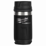 MILWAUKEE ELECTRIC TOOL CORP Packout Insulated Beverage Bottle, Sip Lid, Stainless Steel, Black, 12 oz.