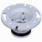 OATEY Oatey 43539 Closet Flange, 4 in Connection, PVC, White, For: 4 in Pipes PLUMBING, HEATING & VENTILATION OATEY