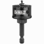 DEWALT DEWALT D180020IR Hole Saw, 1-1/4 in Dia, 1/2 in D Cutting, 1/4 in Arbor, 10 TPI, 5/32 in Dia x 3 in L Pilot Drill TOOLS DEWALT   