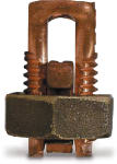ECM INDUSTRIES LLC Copper Split Bolt Connector, 3/0 AWG