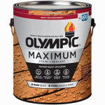 OLYMPIC/PPG ARCHITECTURAL FIN Maximum Deck, Fence & Siding Stain & Sealant, Exterior, Semi-Transparent Oil, Cedar, 1-Gallon PAINT OLYMPIC/PPG ARCHITECTURAL FIN