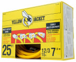 SOUTHWIRE/COLEMAN CABLE Yellow Jacket Extension Power Cord, 3-Outlet, 25-Ft.