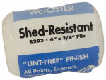 WOOSTER BRUSH Wooster R203-4 Roller Cover, 3/4 in Thick Nap, 4 in L, Fabric Cover, White PAINT WOOSTER BRUSH