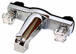 US HARDWARE US Hardware P-005PB Tub and Shower Diverter, Chrome, 2-Faucet Handle AUTOMOTIVE US HARDWARE