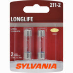 OSRAM SYLVANIA INC 212-2 Long Life Miniature Clear Bulb, 212-2LL BP2, 2-Pk. AUTOMOTIVE OSRAM SYLVANIA INC