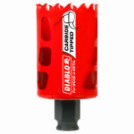 DIABLO Diablo DHS1750CT GP Hole Saw, 1-3/4 in Dia, 2-3/8 in D Cutting, 3/8 in Arbor, Carbide Cutting Edge TOOLS DIABLO