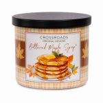 CROSSROADS ORIGINAL DESIGNS LTD 15oz Wrapped Candle-Buttered Maple Syrup