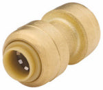 SHARKBITE SharkBite U004LFA Tube Coupling, 1/4 in, Brass, 200 psi Pressure PLUMBING, HEATING & VENTILATION SHARKBITE
