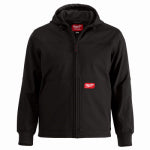 MILWAUKEE ELECTRIC TOOL CORP Freeflex Hooded Jacket, Fleece Lining, Black, XL