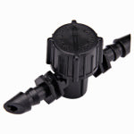RAINDRIP INC Barbed Inline Valve, 1/4 in., Plastic, 10-Pack