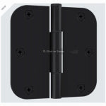 ASSA ABLOY AMERICAS RESIDENTIALI NC SqueakGuard Door Hinges, 5/8 In. Round Corners, Matte Black, 3-1/2 In., 3-Pk. HARDWARE & FARM SUPPLIES ASSA ABLOY AMERICAS RESIDENTIALI NC