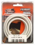 COLEMAN CABLE Road Power 55671933/10-1-16 Electrical Wire, 10 AWG Wire, 25/60 VAC/VDC, Copper Conductor, White Sheath, 7 ft L AUTOMOTIVE COLEMAN CABLE