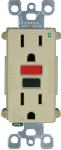 LEVITON MFG CO SmartLock GFCI Duplex Outlet, Commercial Grade, Ivory, 125-Volt, 15-Amp