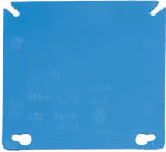 CARLON Carlon A400R-CAR Electrical Box Cover, 4 in L, 4 in W, Square, PVC, Blue ELECTRICAL CARLON