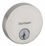 ASSA ABLOY AMERICAS RESIDENTIALINC. Uptown Round Single-Cylinder Deadbolt Lock, SmartKey Security, Satin Nickel